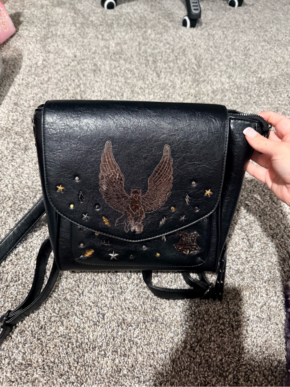 Black Harry Potter Hippogriff  Backpack